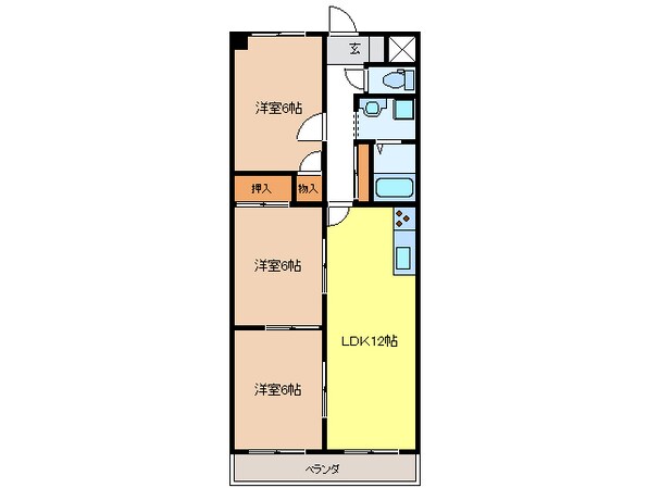 シェレナハイツの物件間取画像